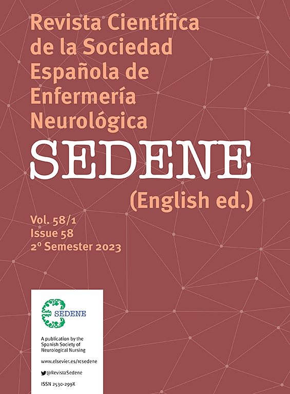 Go to journal home page - Revista Científica de la Sociedad de Enfermería Neurológica (English ed.)